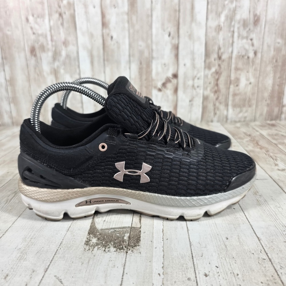Under Armour‎ Women Charged Intake 3 Running Shoes Black Rose Gold 3021245-002 7